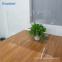 6mm protective glass plexiglass acrylic counter desk/isolation screen